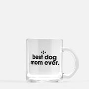 best dog mom glass mug