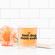 best dog mom glass mug