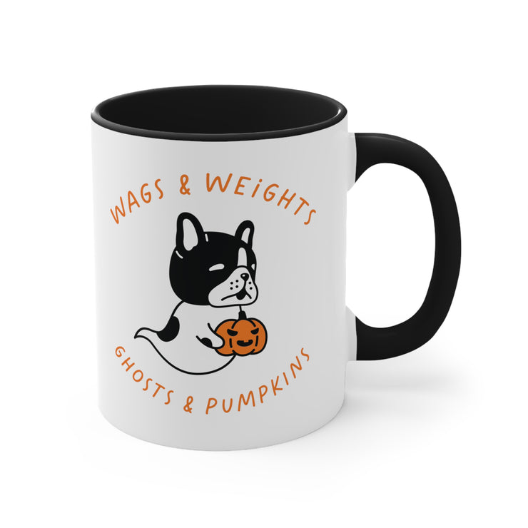 ghosts and pumpkins mug