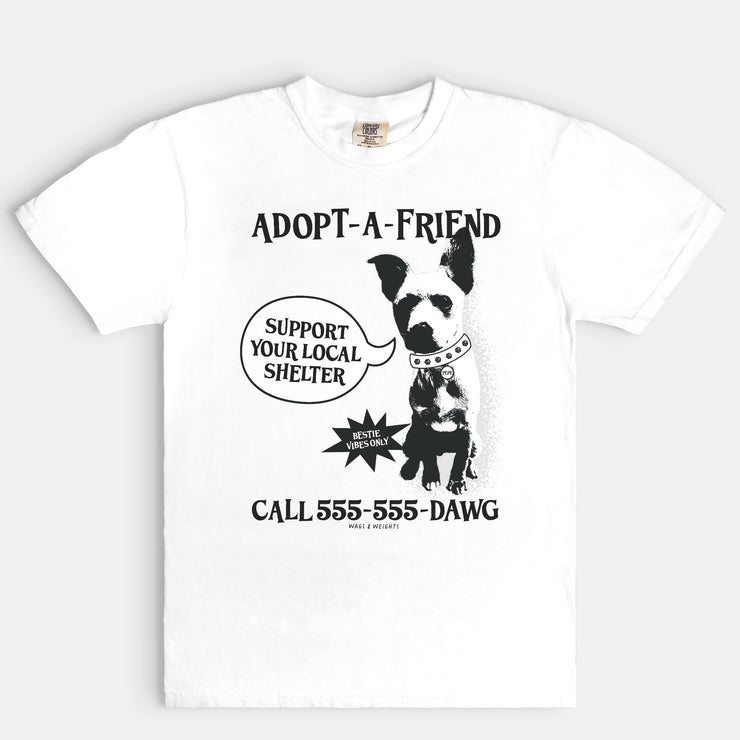adopt a friend oversized tee