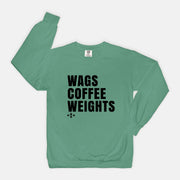 wags coffee weights crewneck