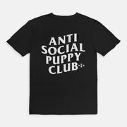anti social puppy club tee