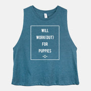 will workout for puppies crop tank
