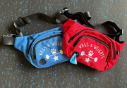 wags adventure fanny pack (blue or red)